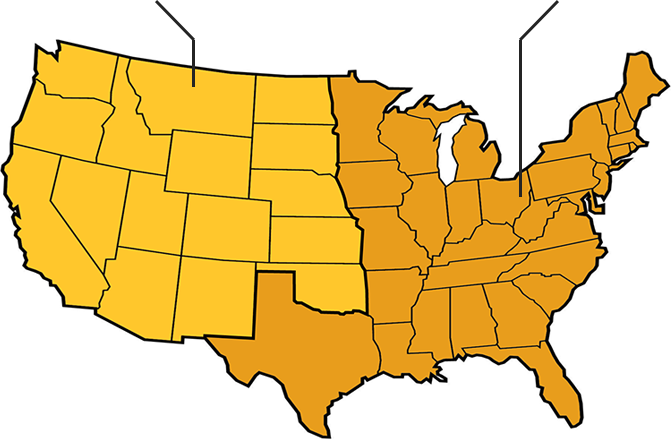 Sales Regions Map